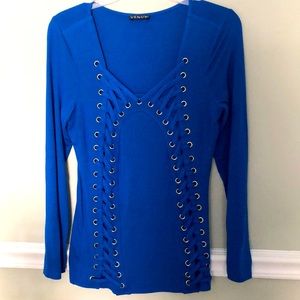 Long sleeve embellished top